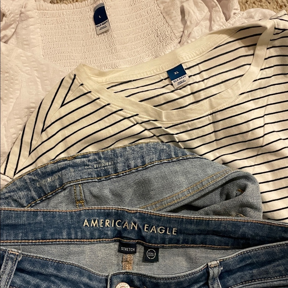 6 piece Bundle of American Eagle/Old Navy/Ophelia Roe Sizes L/XL/16